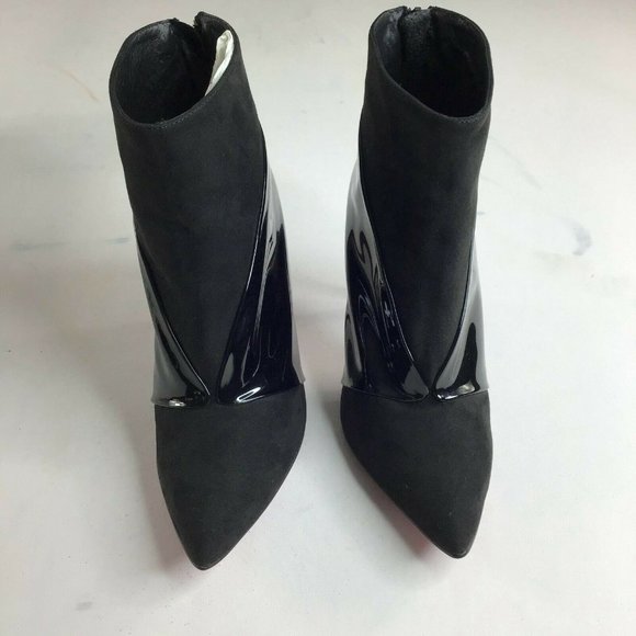 CUPLE Women's Black Classic Kitten Heels Ankle Bootie Size 39 EUR (US 8) - Picture 5 of 11